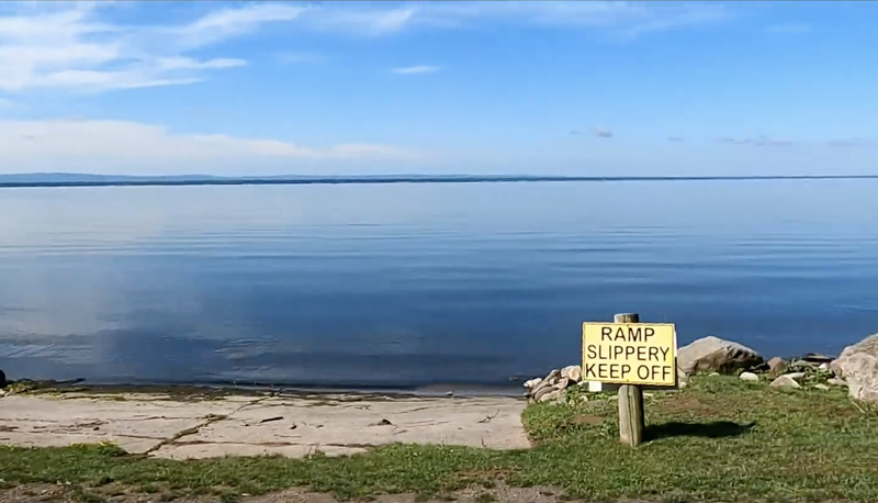 Windless day on Oneida Lake