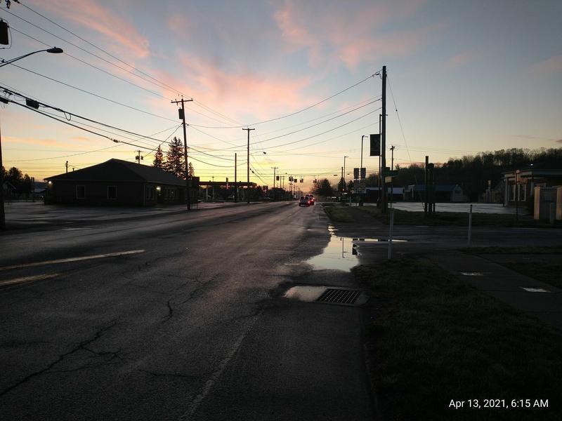 Entry into Chittenango pre-sunrise.