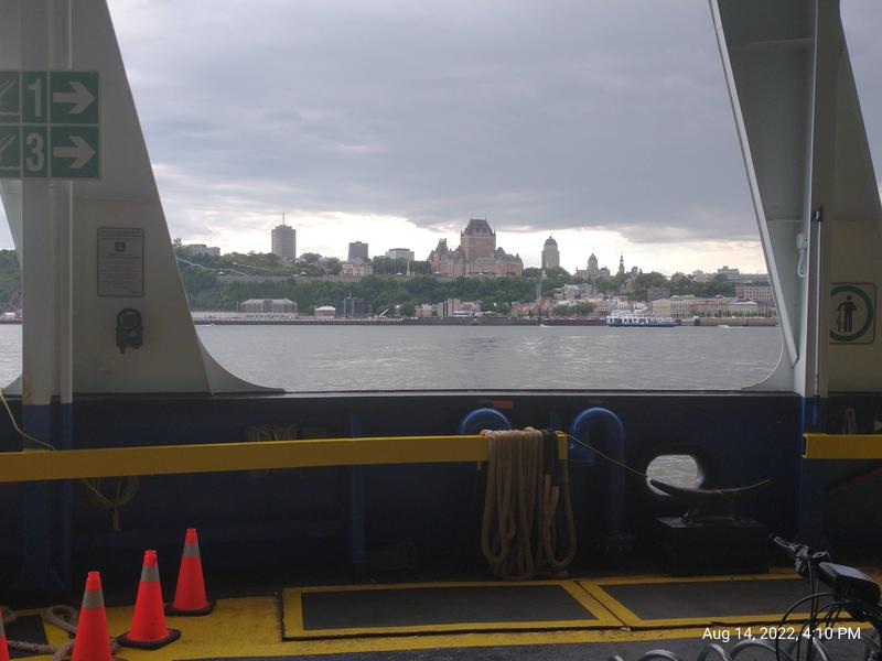 Fairmont Le Château Frontenac In Quebec City, from the ferry to Levis.