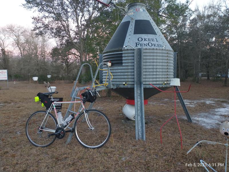 Roadside art south of the Okefenokee swamp.