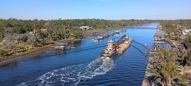 From a bridge over the Tolamato River in Palm Valley.
