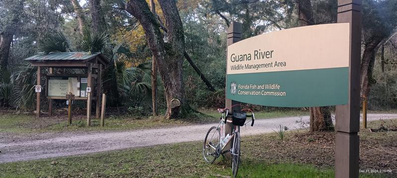 The trails in Guana River Wildlife Management Area