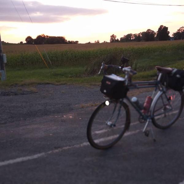 Sunset on Bristol Road, west of Canandaigua.