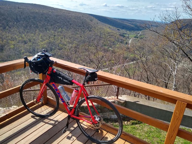 View from "The Jumpoff" at Ontario County Park on Gannet Hill.