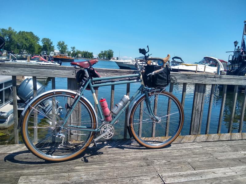 Side view of the bike