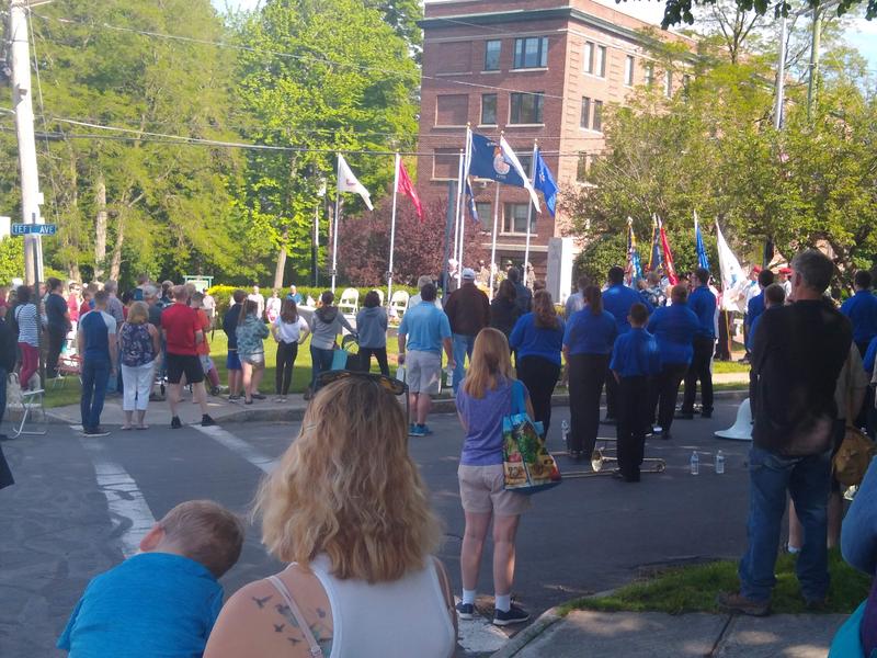 Memorial day ceremonies in Clifton Springs.